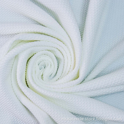 NO MOQ Digital Printed Stretch White Bullet Fabric